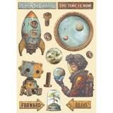 Stamperia Colored Wooden shape A5 - A new Beginning