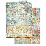 Stamperia Junk Journal Stickers, Cut-Outs & Backgrounds Art of Travelling