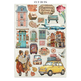 Stamperia Junk Journal Stickers, Cut-Outs & Backgrounds Art of Travelling