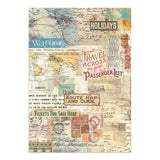 Stamperia Junk Journal Stickers, Cut-Outs & Backgrounds Art of Travelling