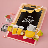 Spellbinders   Simple Stories Etched Dies Pink Lemonade Stand