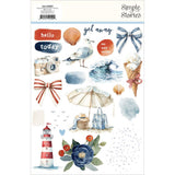 Simple Stories Rub Ons- Vintage Sand & Sea