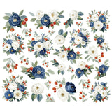Simple Stories Floral Bits & Pieces Die Cuts- Vintage Sand & Sea