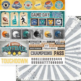 Memory Place Collection Pack 12"X12" Touchdown Football
