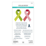 Spellbinders Clear Stamp & Die Set Awareness Ribbon & Sentiments