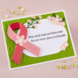 Spellbinders Clear Stamp & Die Set Awareness Ribbon & Sentiments