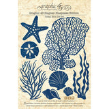 Graphic 45 Keepsake Kit With Exclusive Metal Die Set Ocean Blue