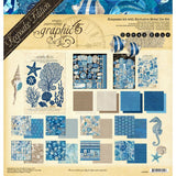 Graphic 45 Keepsake Kit With Exclusive Metal Die Set Ocean Blue