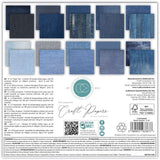 Craft Consortium Double-Sided Paper Pad 6"X6" 40/Pkg Denim Textures