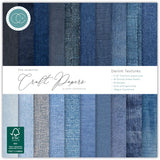 Craft Consortium Double-Sided Paper Pad 12"X12" 30/Pkg Denim Textures