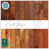 Craft Consortium Double-Sided Paper Pad 6"X6" 40/Pkg Rust Textures