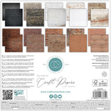 Craft Consortium Double-Sided Paper Pad 12"X12" 30/Pkg Brick Textures 2