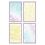 Sizzix A5 Stencil 4PK by Vicki Boutin Stitched Florals