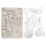 Stamperia Silicon mould A5 Musical Instruments