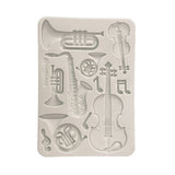 Stamperia Silicon mould A5 Musical Instruments