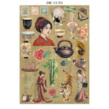 Stamperia Junk Journal Stickers, Cut-outs & Backgrounds Oriental Garden