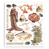Stamperia Oriental Garden Rub-On Selection 8x9 - 6/Pkg