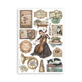 Stamperia A5 Washi Pad 8/Pkg Symphony