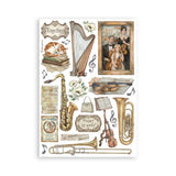 Stamperia A5 Washi Pad 8/Pkg Symphony