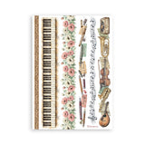 Stamperia A5 Washi Pad 8/Pkg Symphony