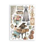 Stamperia A5 Washi Pad 8/Pkg Symphony