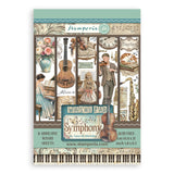 Stamperia A5 Washi Pad 8/Pkg Symphony