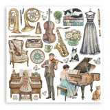 Stamperia Scrapbooking Double-Sided Paper Pad 12"x12" 10/Pkg Symphony