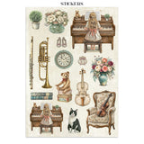 Stamperia Junk Journal Stickers, Cut-outs & Backgrounds Symphony