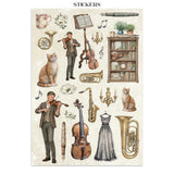 Stamperia Junk Journal Stickers, Cut-outs & Backgrounds Symphony
