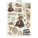 Stamperia Junk Journal Stickers, Cut-outs & Backgrounds Symphony