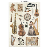 Stamperia Junk Journal Stickers, Cut-outs & Backgrounds Symphony