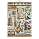 Stamperia Junk Journal Stickers, Cut-outs & Backgrounds Symphony
