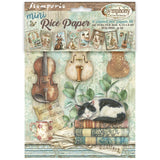 Stamperia Rice Paper A6 8/Pkg Symphony
