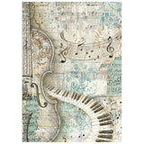 Stamperia Rice Paper Backgrounds A6 8/Pkg Symphony