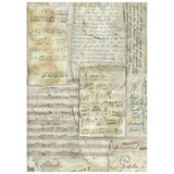 Stamperia Rice Paper Backgrounds A6 8/Pkg Symphony