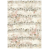 Stamperia Rice Paper Backgrounds A6 8/Pkg Symphony