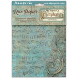 Stamperia Rice Paper Backgrounds A6 8/Pkg Symphony