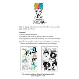 Dina Wakley MEdia Rub-ons