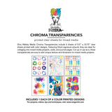Dina Wakley Media Transparencies 8.5"X10.75" 6/Pkg Painted Elements