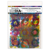 Dina Wakley Media Transparencies 8.5"X10.75" 6/Pkg Painted Elements