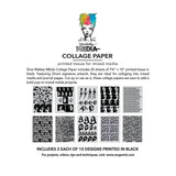 Dina Wakley Media Collage Tissue Paper 7.5"X10" 20/Pkg Bold
