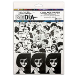 Dina Wakley Media Collage Tissue Paper 7.5"X10" 20/Pkg Bold