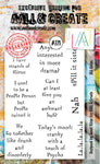 Aall & Create #771 - A6 CLEAR STAMP SET - DEE QUIPS