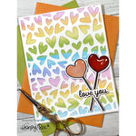 Honey Bee Stamps Fluttering Hearts Pierced Cover Plate - Honey Cuts