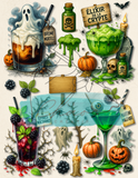 Le Chaos Créatif- album collage- Élixirs d’enfer et Mixologie macabre