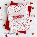 Honey Bee Stamps Fluttering Hearts Cover Plate - Honey Cuts