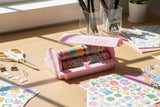 Ink Station Washi Tape Holders: Sakura Pink / Sakura Pink / Horizontal