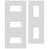 Sizzix Thinlits Die Set 25PK - Stacked Tiles, Rectangles by Tim Holtz