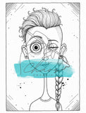Le Chaos Créatif Coloriage Ahuris et Expressifs cartes à colorier