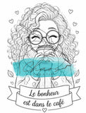 Le Chaos Créatif Coloriage Oh oui! Café cartes à colorier